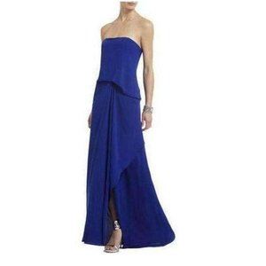 BCBG Max Azria Blue Strapless "Grace" Dress, 6